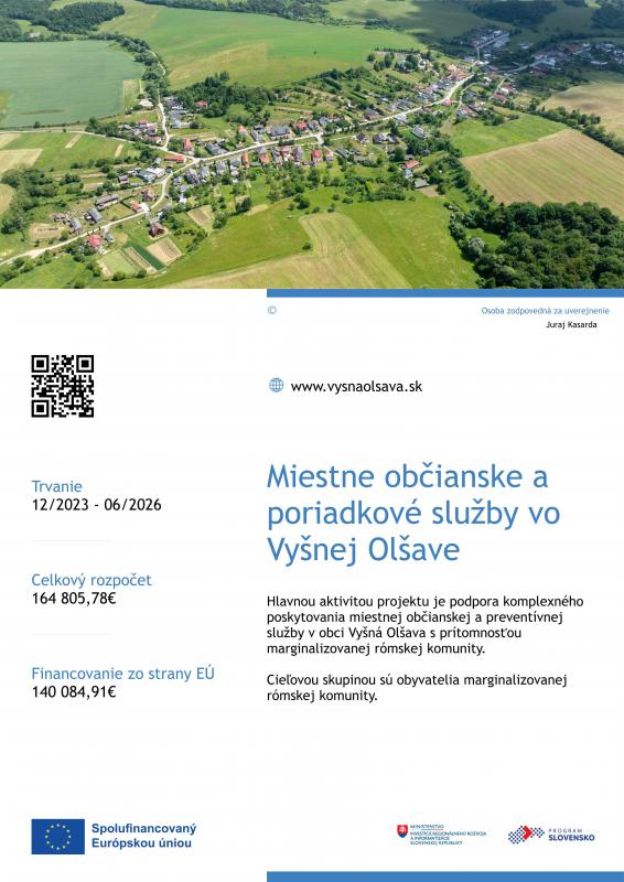 Fotka - Miestne občianske a poriadkové služby vo Vyšnej Olšave